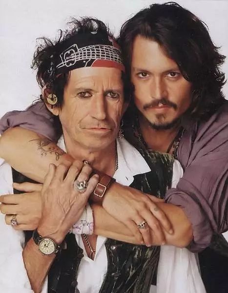 keith richards和johnny depp