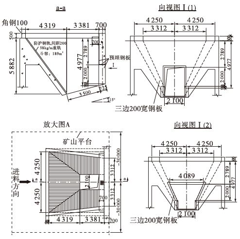 三种石灰石破碎喂料仓的比较