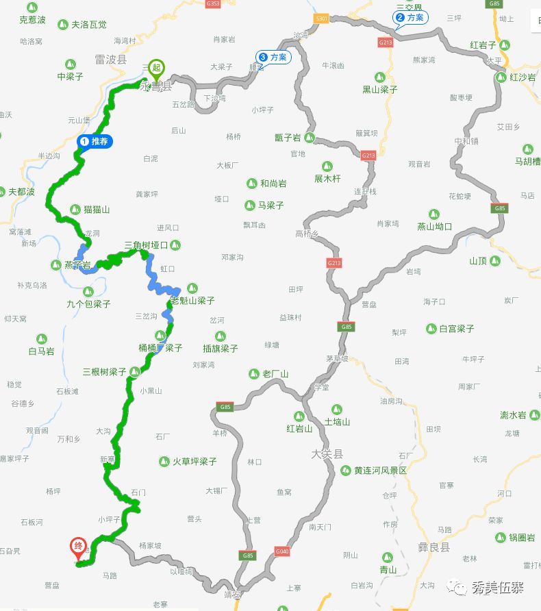 路线一:永善62务基62黄华62马楠62水竹62莲峰62伍寨路线