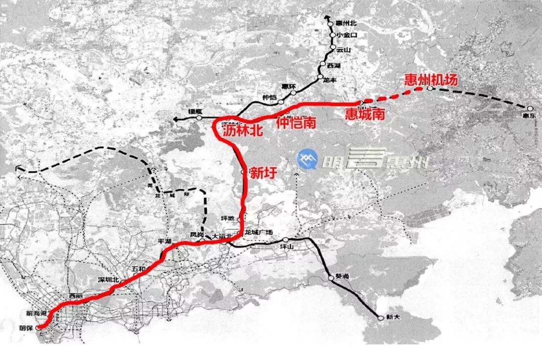 高铁深大和深惠城际地铁14和16号线进度如何?惠州回复了