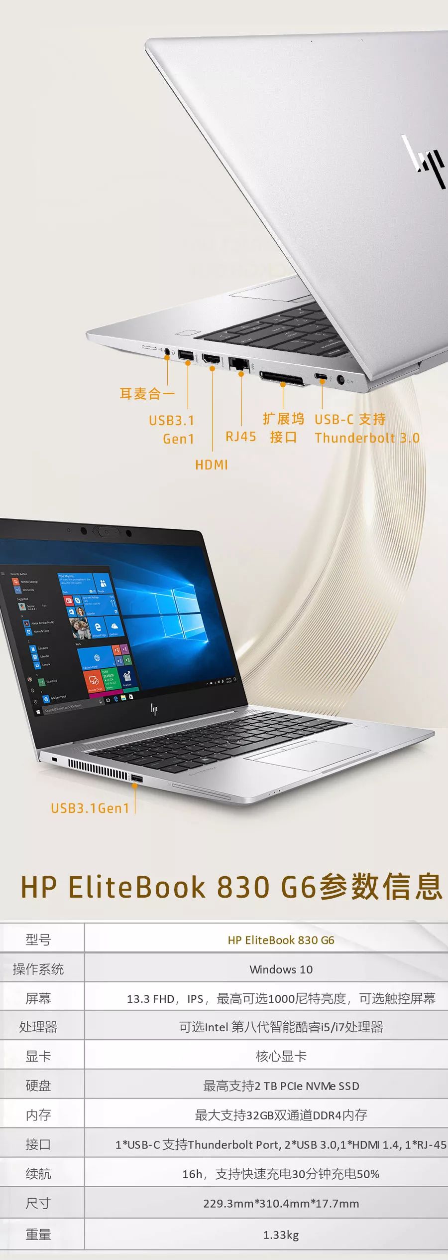 【图说产品】hp elitebook 830 g6不止于小巧便携