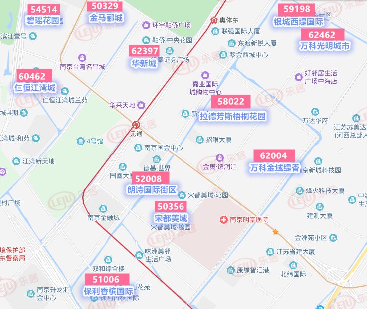 建邺学区房价地图