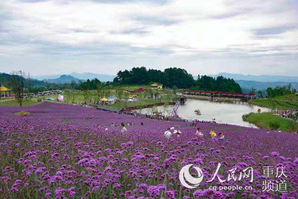 綦江区横山花仙谷景区山水相依,凉爽宜人.李力 摄