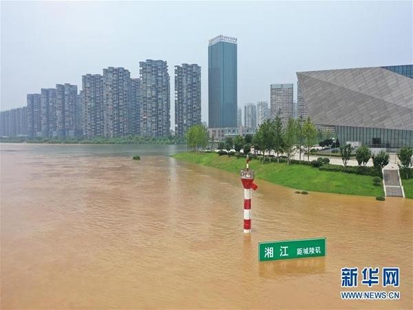 湘江多站点水位超警戒 今晚湖南新一轮强降雨上线