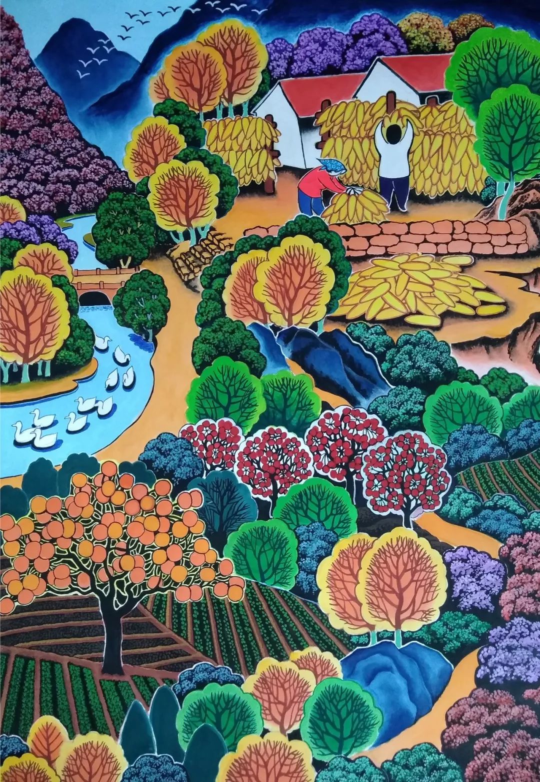 【名家推介】青州农民画画师——张健美作品欣赏