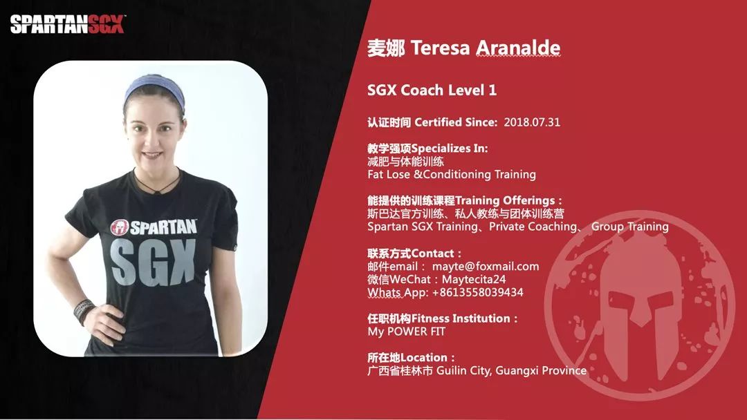 麦娜(spartan sgx coach)