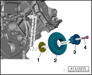 大众奥迪ea837系列发动机正时链条装配教程