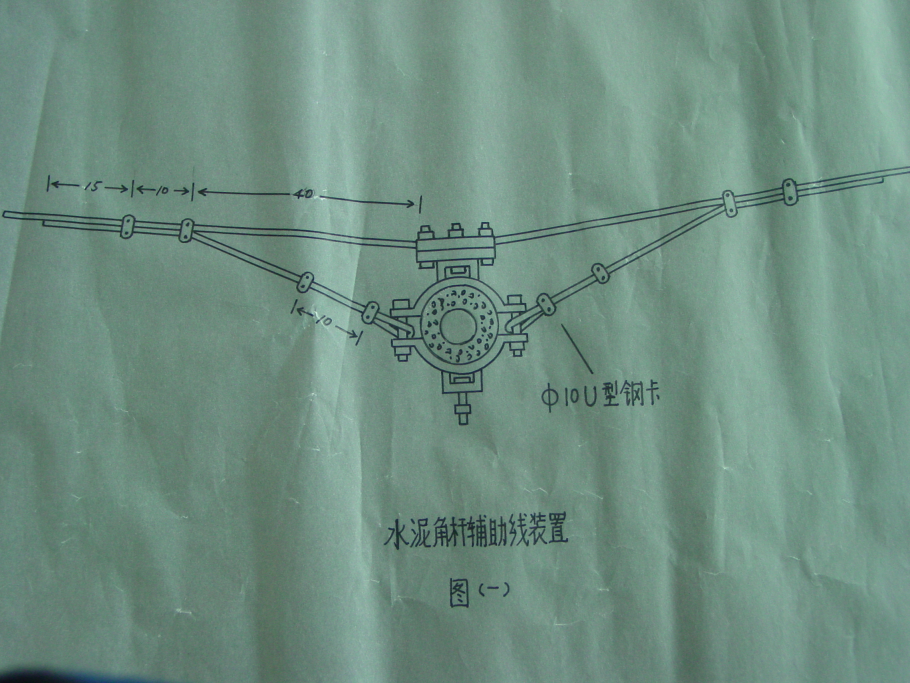 吊线接头必须衬环交叉(最好使用蛋型绝缘隔电子),两端衬环后缠15公分