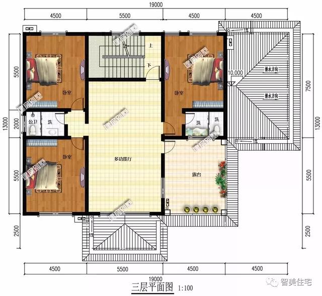 农村自建两间房平面图