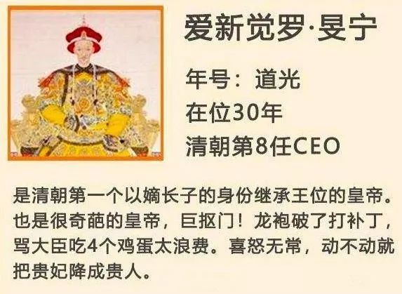 历史还能这么看？一组图带你了解清朝各个CEO的传奇故事！