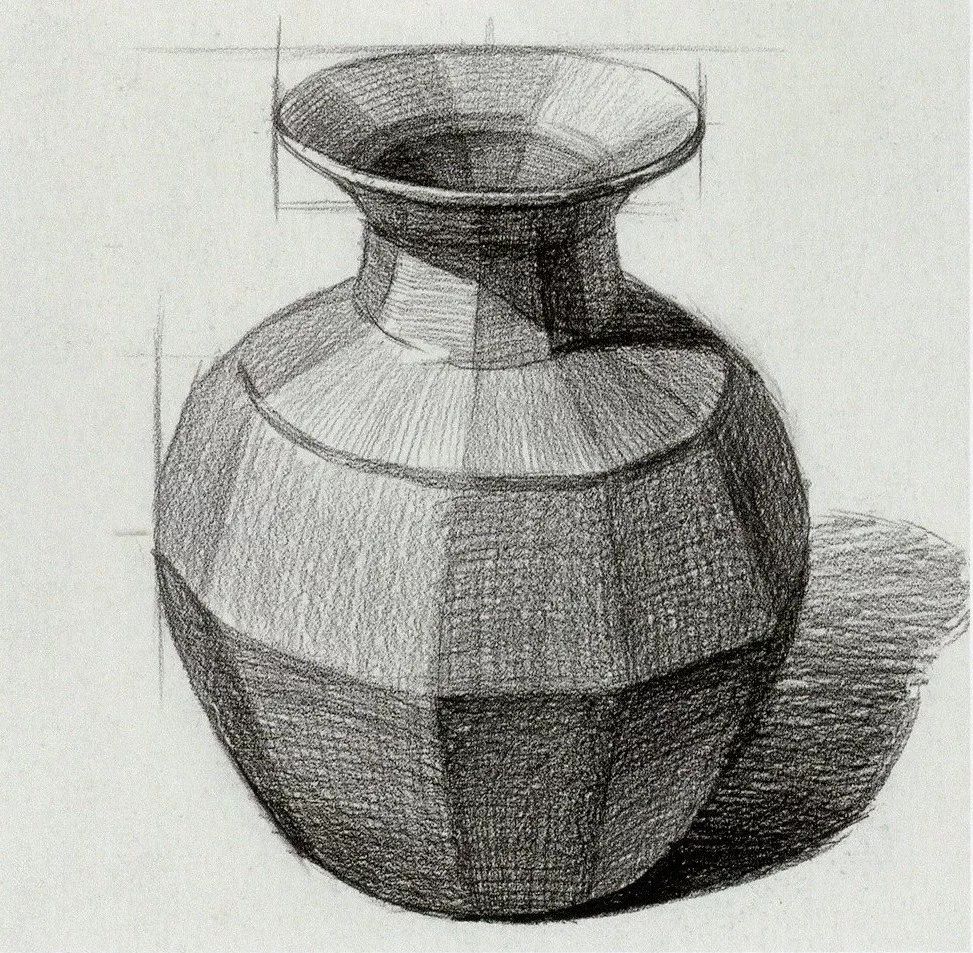 超强干货丨素描静物之罐子