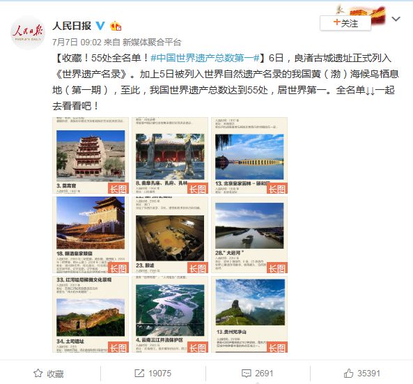 《世界遗产名录》中国居全球第一!这55个地方你去过几个?