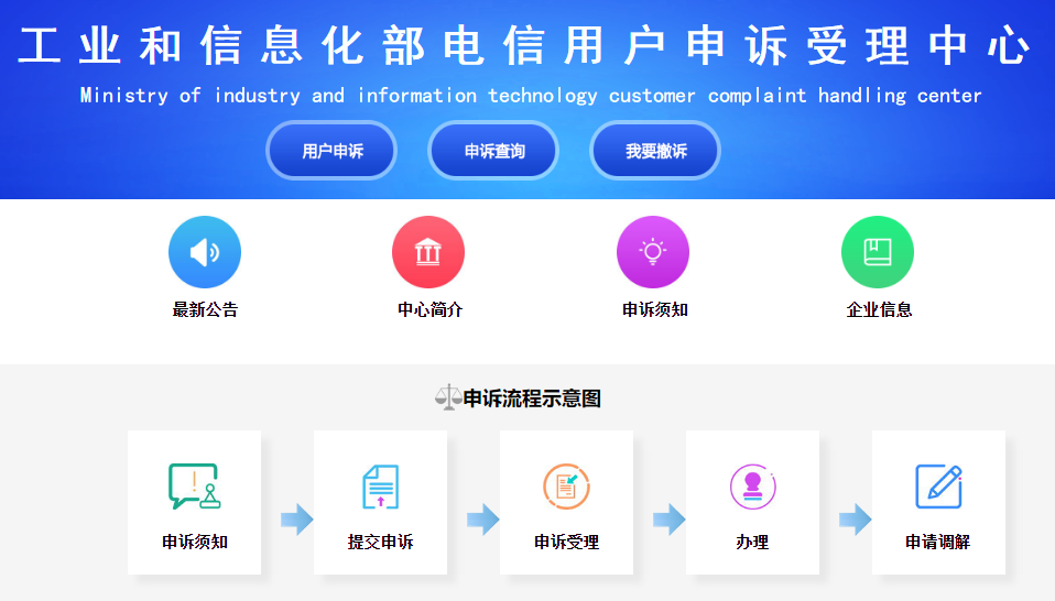 最新工信部投诉网址:网站更给力功能更强大 手