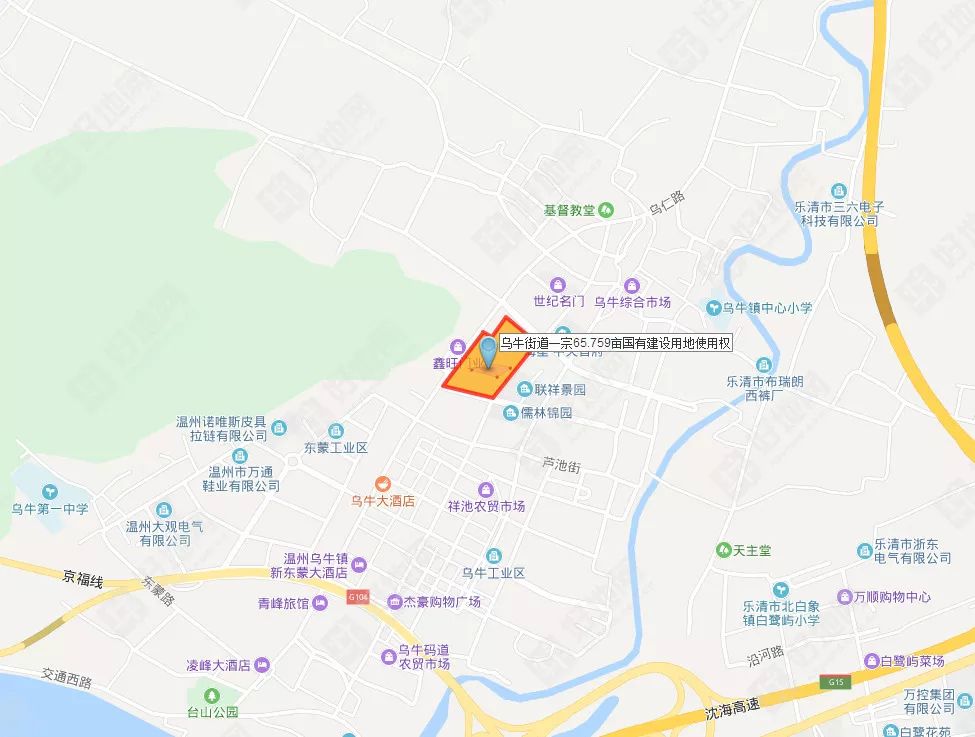 永嘉县出让1宗商住地,乌牛街道一宗65.