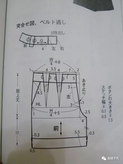 女士短裤公式裁剪图成品秀