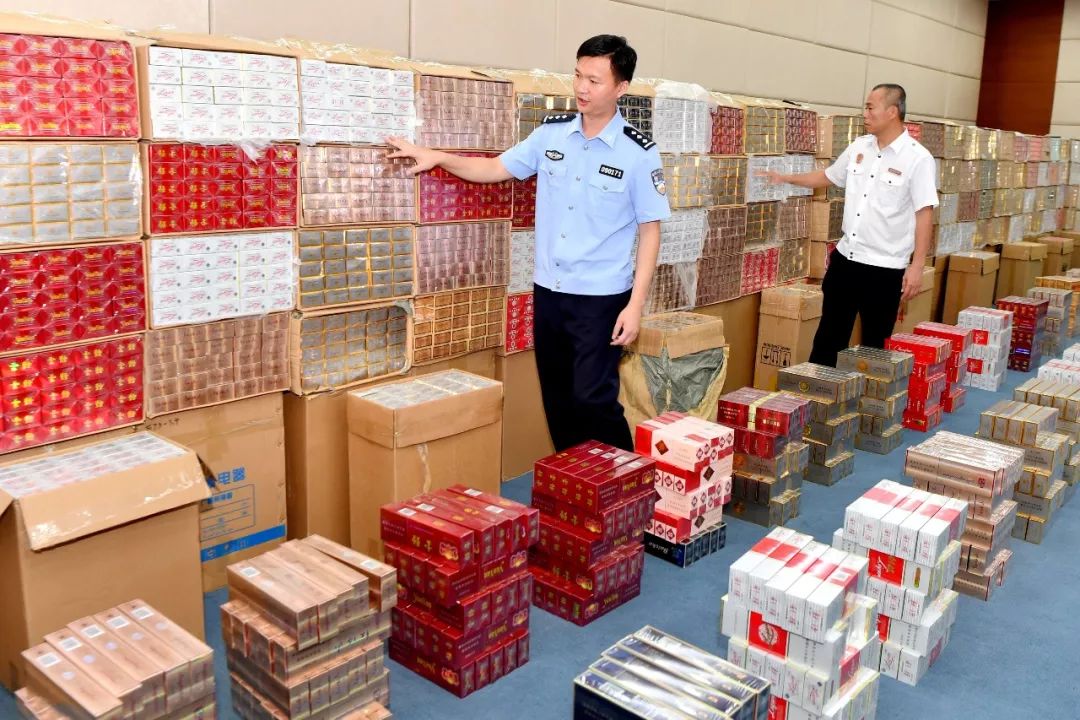 海南警方查获600余万支假烟,走私烟,抓获97人,同步曝光54家违法销售