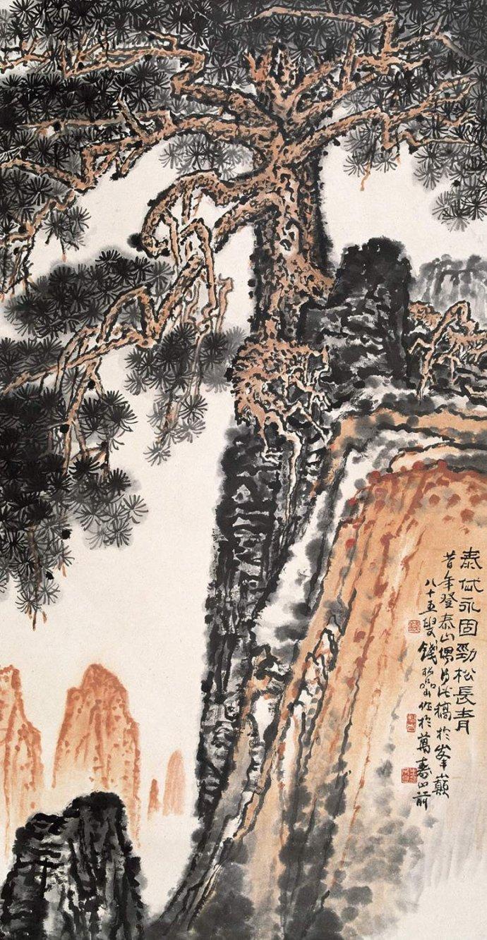 当代山水画主要代表人之一,国画大师钱松岩,早期山水画作品选