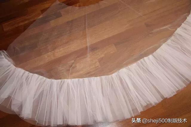 薄纱多层纱裙的图纸画法与制作教程