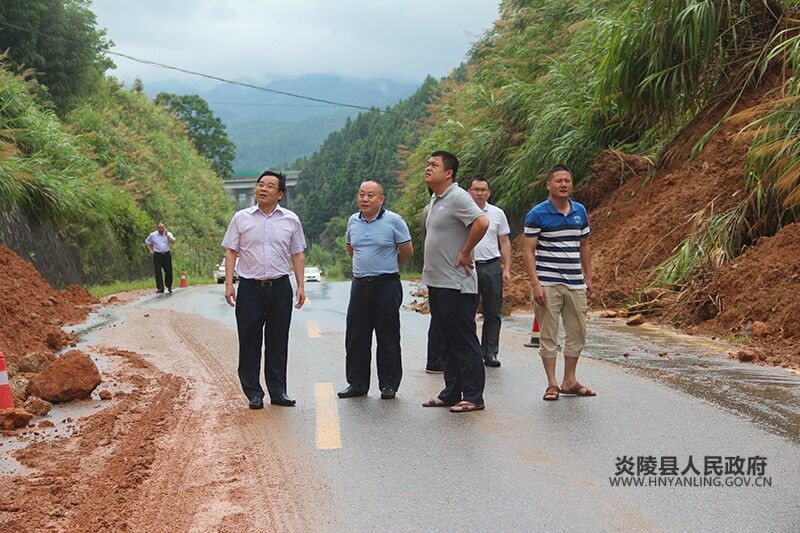 炎陵县:黄诗燕在沔渡霞阳等乡镇视察灾情