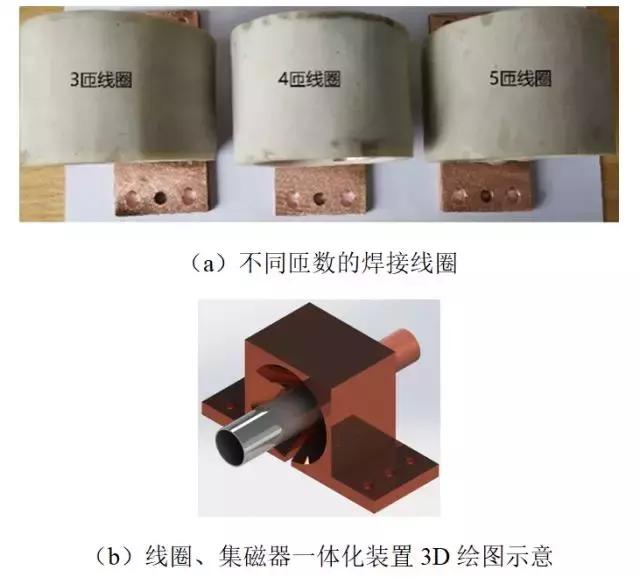 搭建的装置如图6,并进行焊接实验,实验中脉冲电流测量采用自制微分环