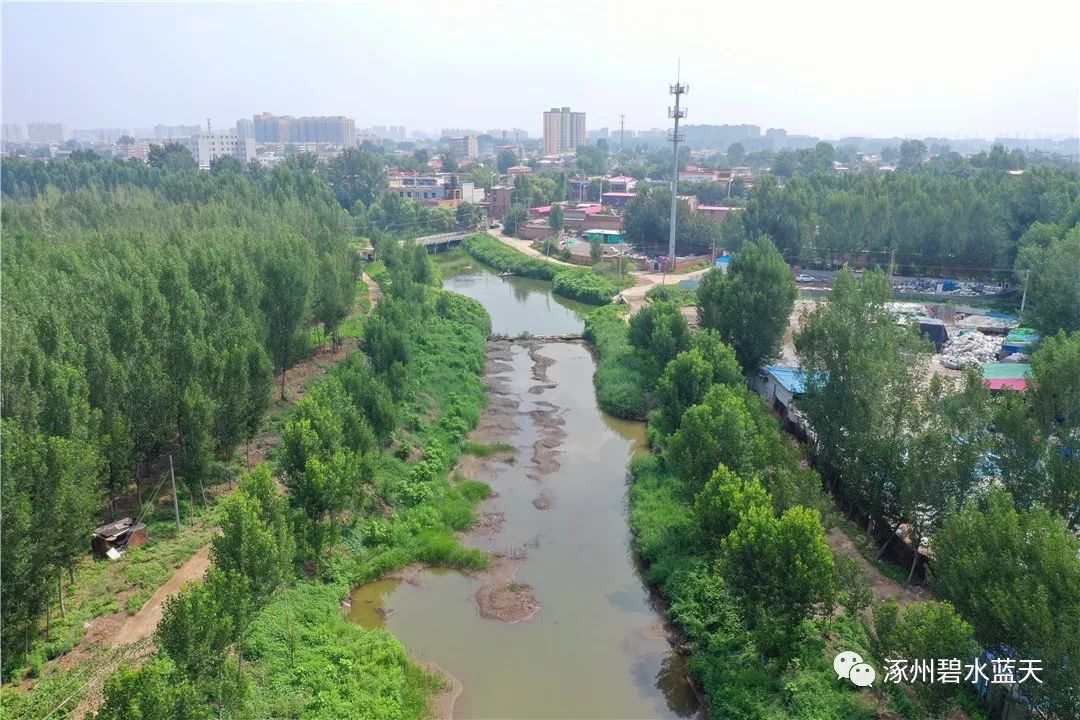 最美涿州,最新航拍~之河道治理!_东庄头