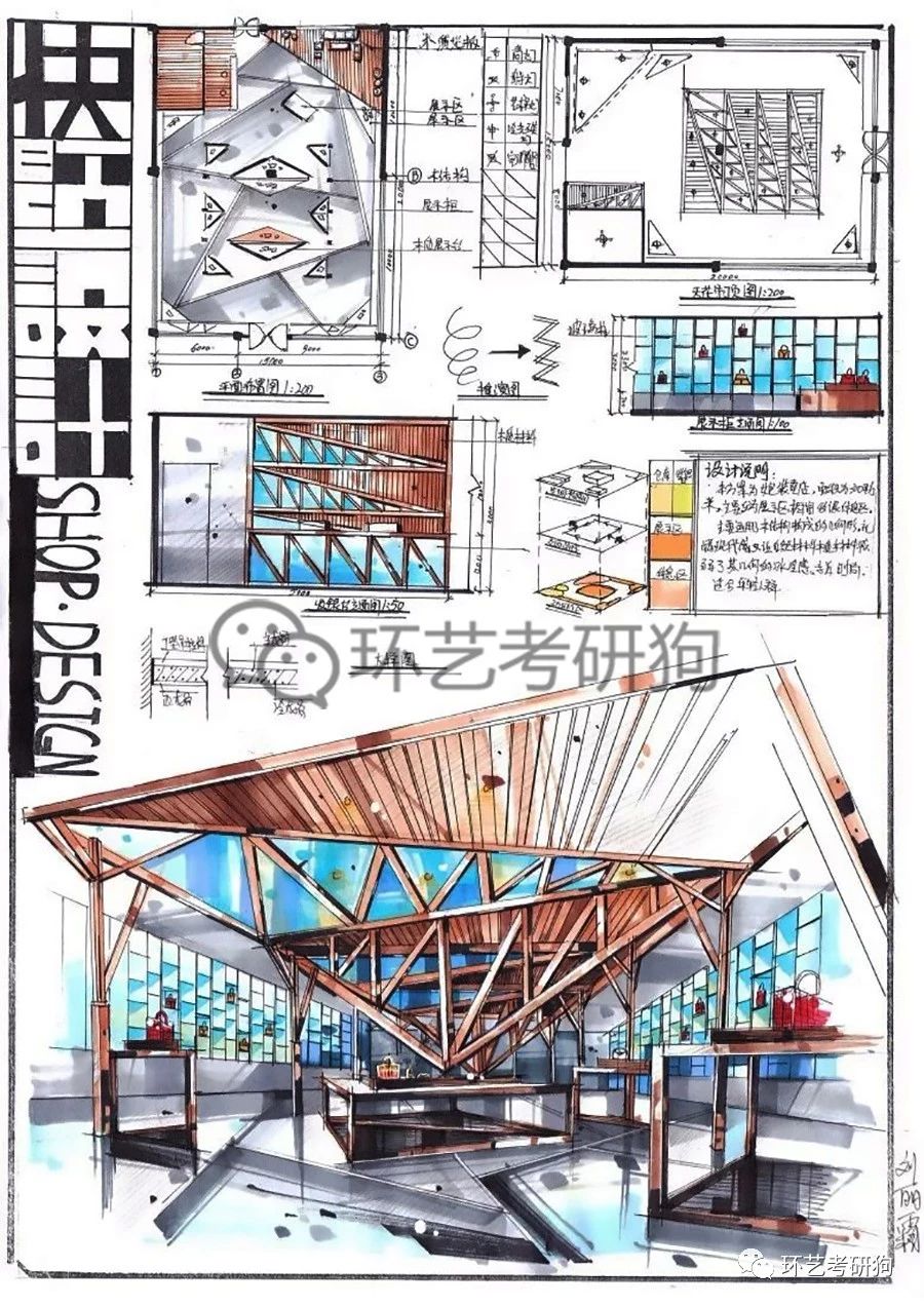 室内快题丨商业展示(专卖店)空间专题作品集锦-不定期