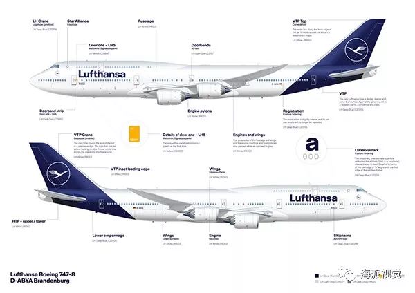 vi设计 |德国汉莎航空启用新logo和新涂装