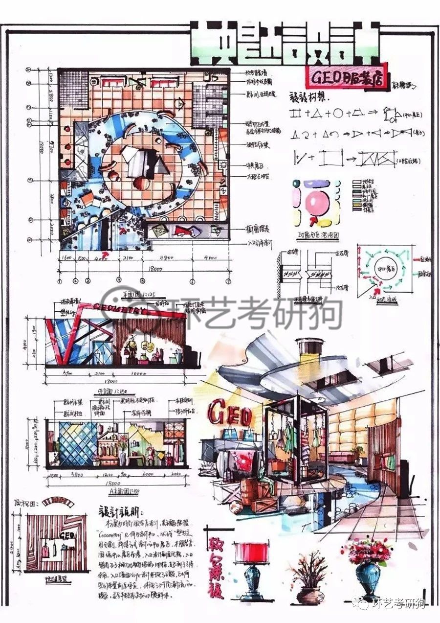 室内快题丨商业展示专卖店空间专题作品集锦不定期更新
