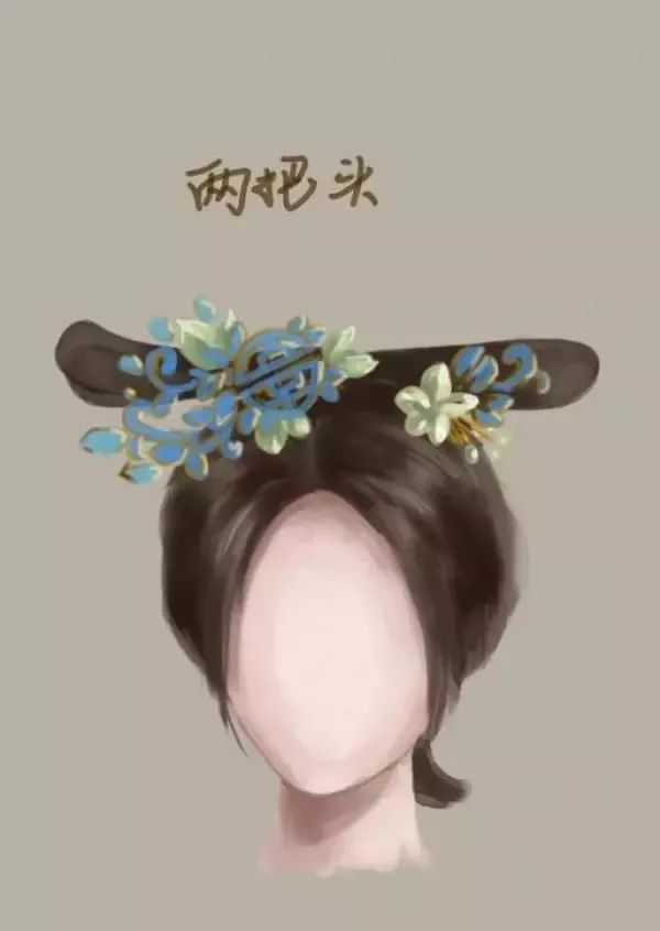 正常清宫女子的发型是 两把头或一字头.