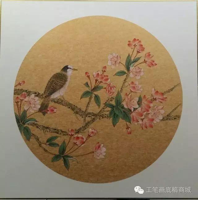 顾军工笔花鸟鱼虫国画欣赏