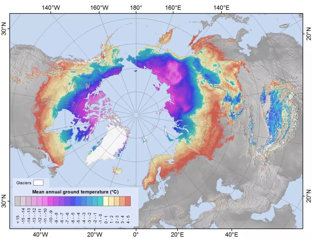 卫星洞察冻结了数千年的永久冻土在解冻