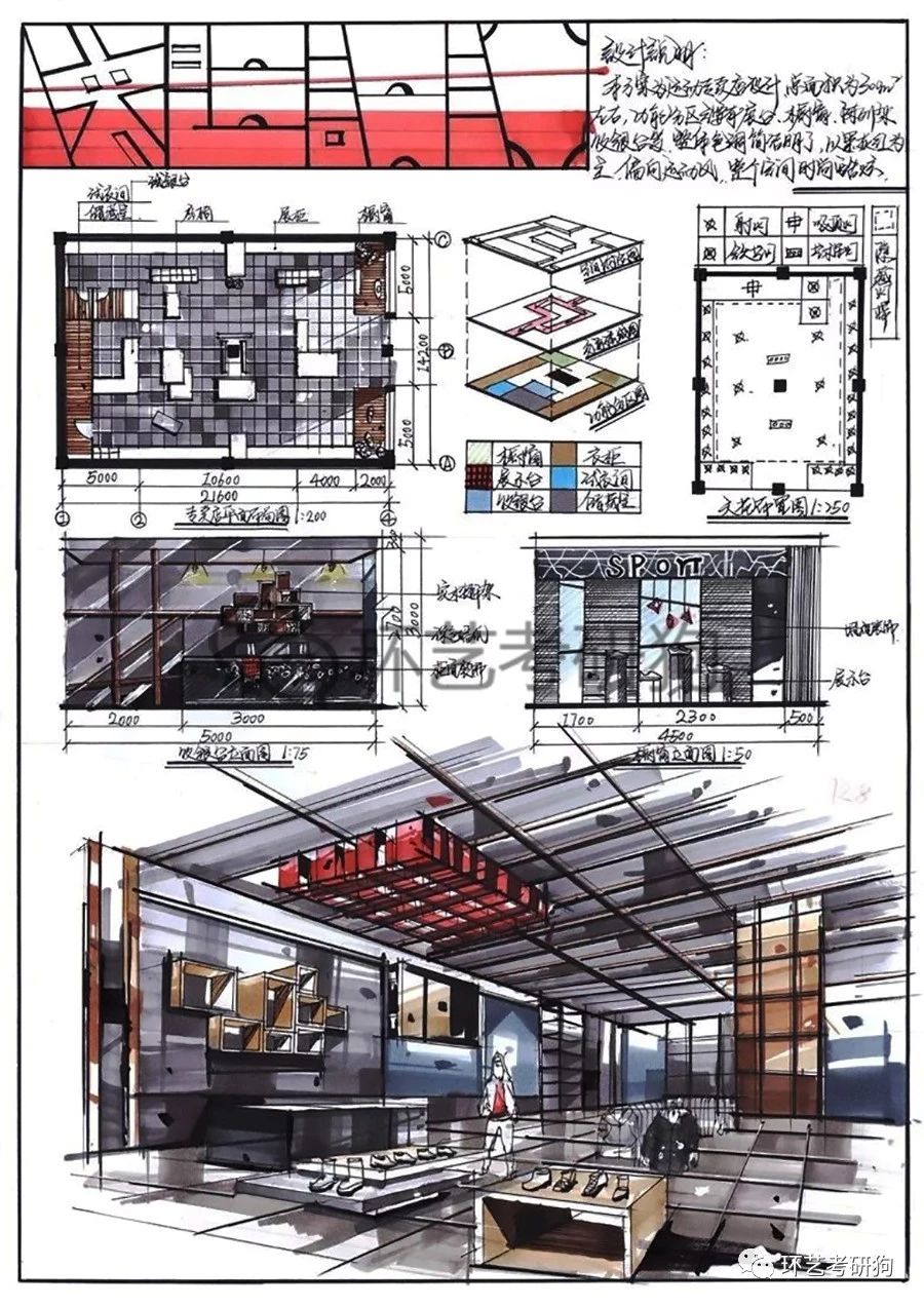 室内快题丨商业展示(专卖店)空间专题作品集锦-不定期