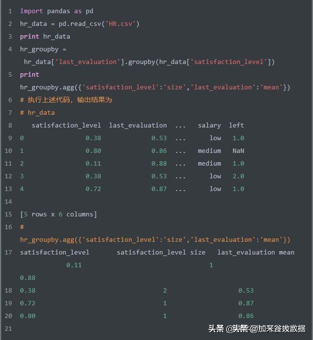 python pandas模块数据统计与分析常用方法,大数据技术培训