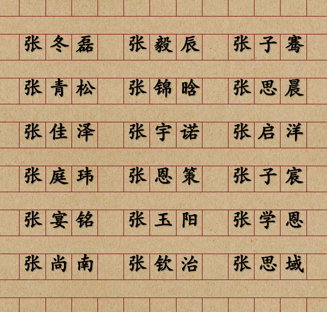 姓张的宝宝这样取名,潇洒男孩名,高雅女孩名