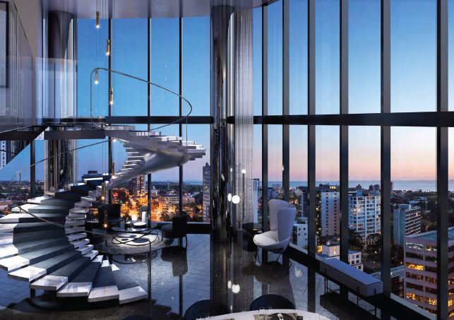 【neue grand】臻享墨尔本全景六星奢华公寓,打造高科技天空车库未来
