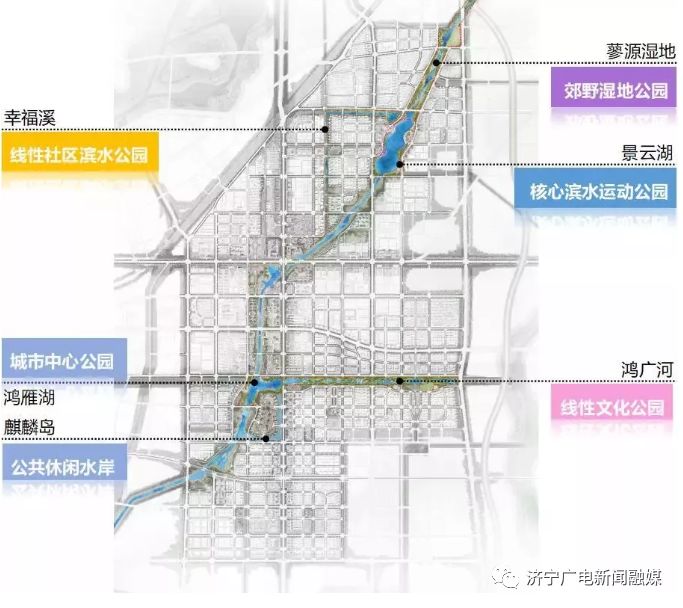 鸟瞰济宁·变化|高新区鸿雁湖项目新进展_麒麟