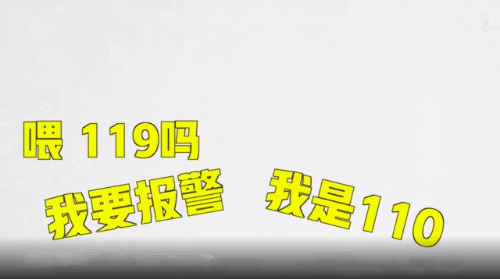 喂是119吗我是110我要报警