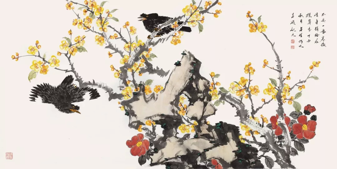 陕西省美术博物馆:花间逸趣 · 当代中国花鸟画系列展-搜狐大视野-搜狐新闻