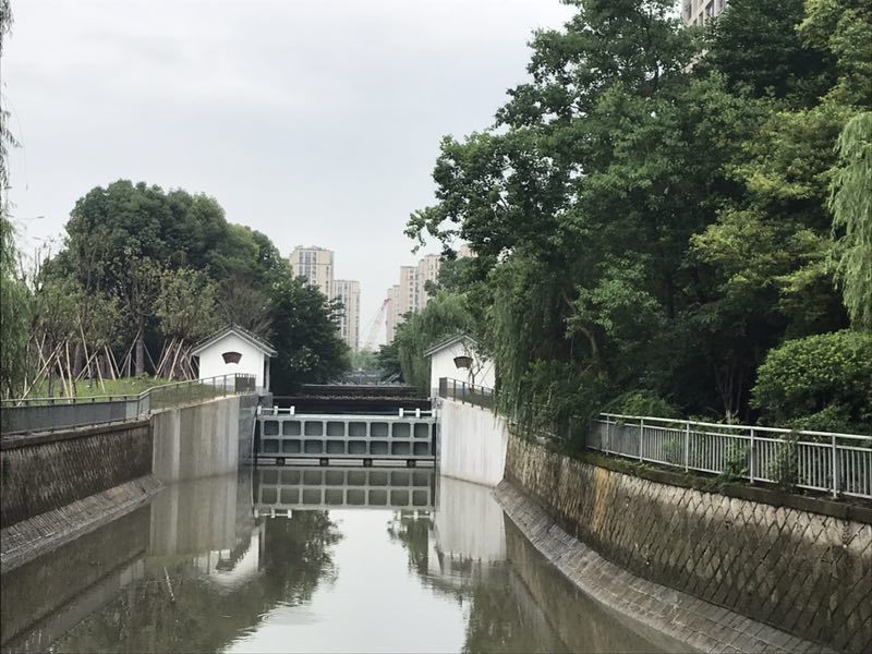 钱江新城开发期河道临时调整配套项目竣工验收_节制闸