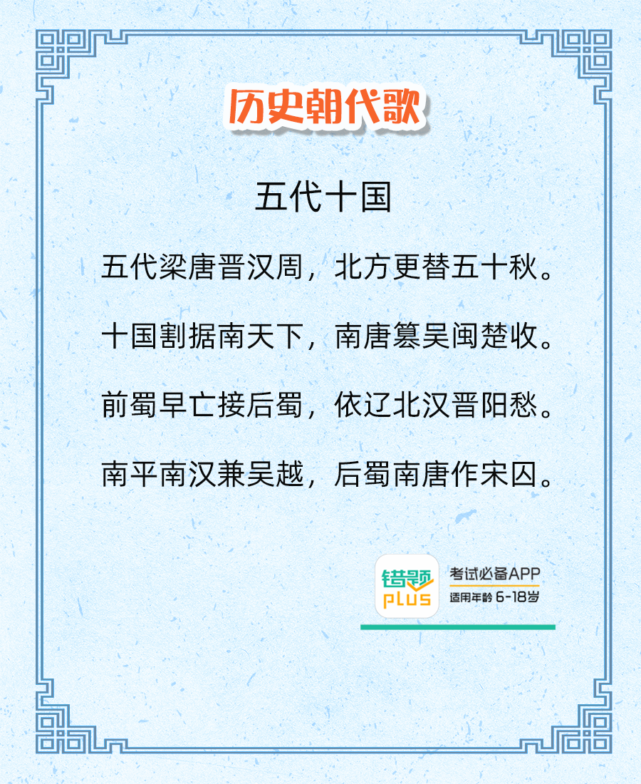 16首朝代歌介绍了中华上下5000年历史,1首歌1个朝代