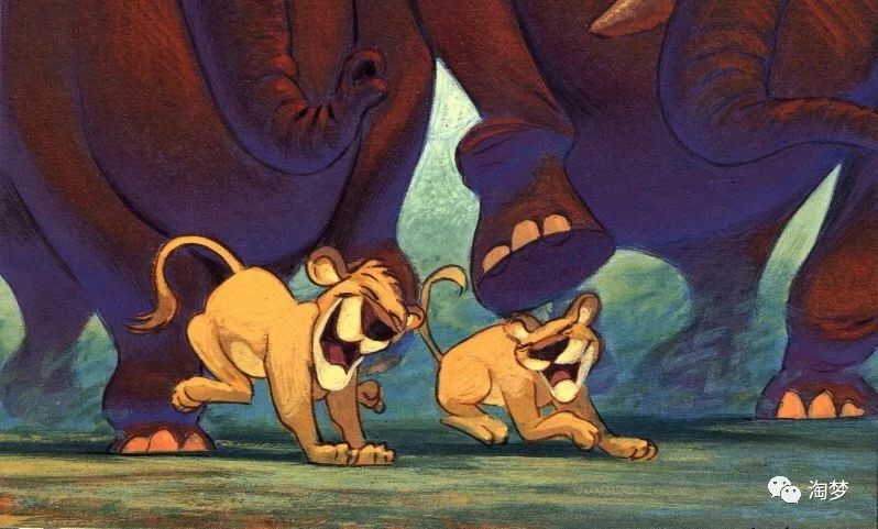 辛巴的回归动画版《狮子王》角色设定各种各样的动物土狼木法沙娜娜