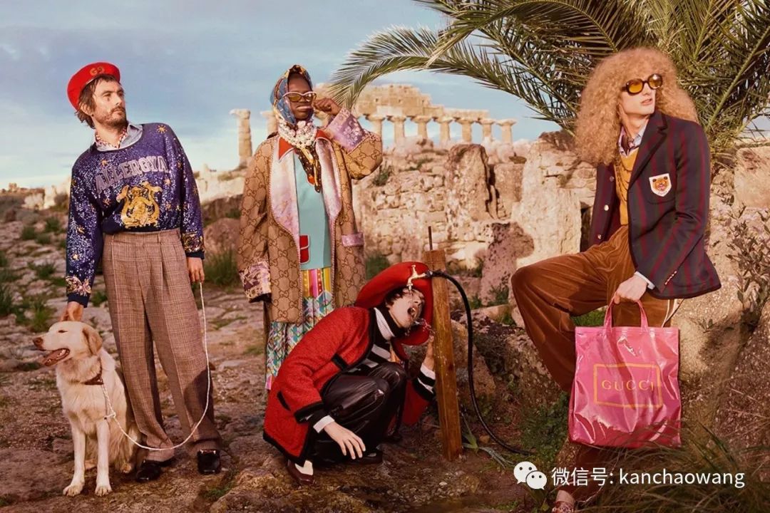 201920秋冬gucci广告大片老式文案拍摄手法带入成衣时尚历史的根源和