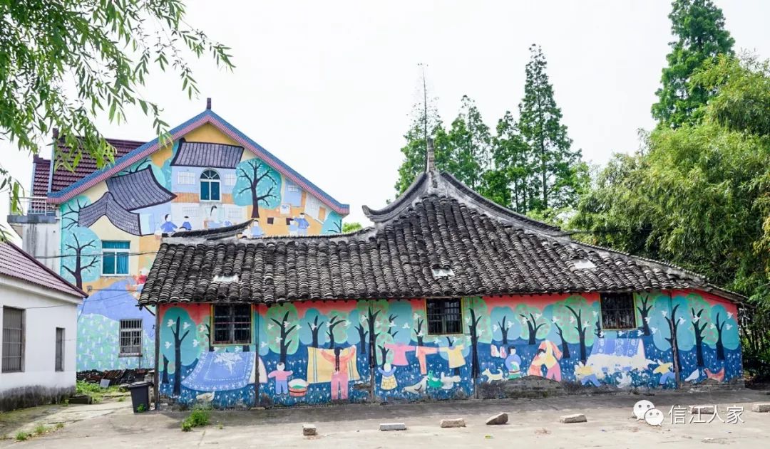 农民画村的墙画
