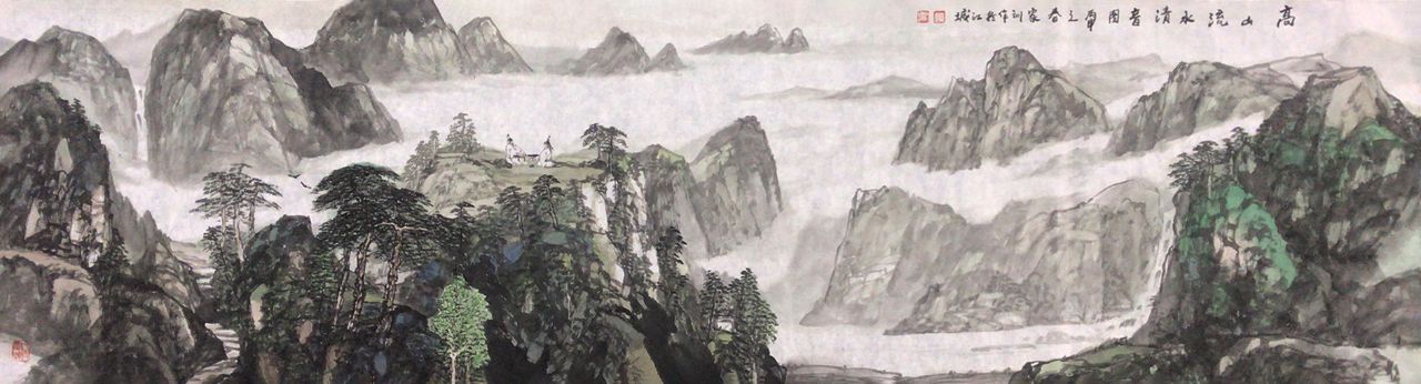 郭家训山水作品家居客厅的点睛之笔