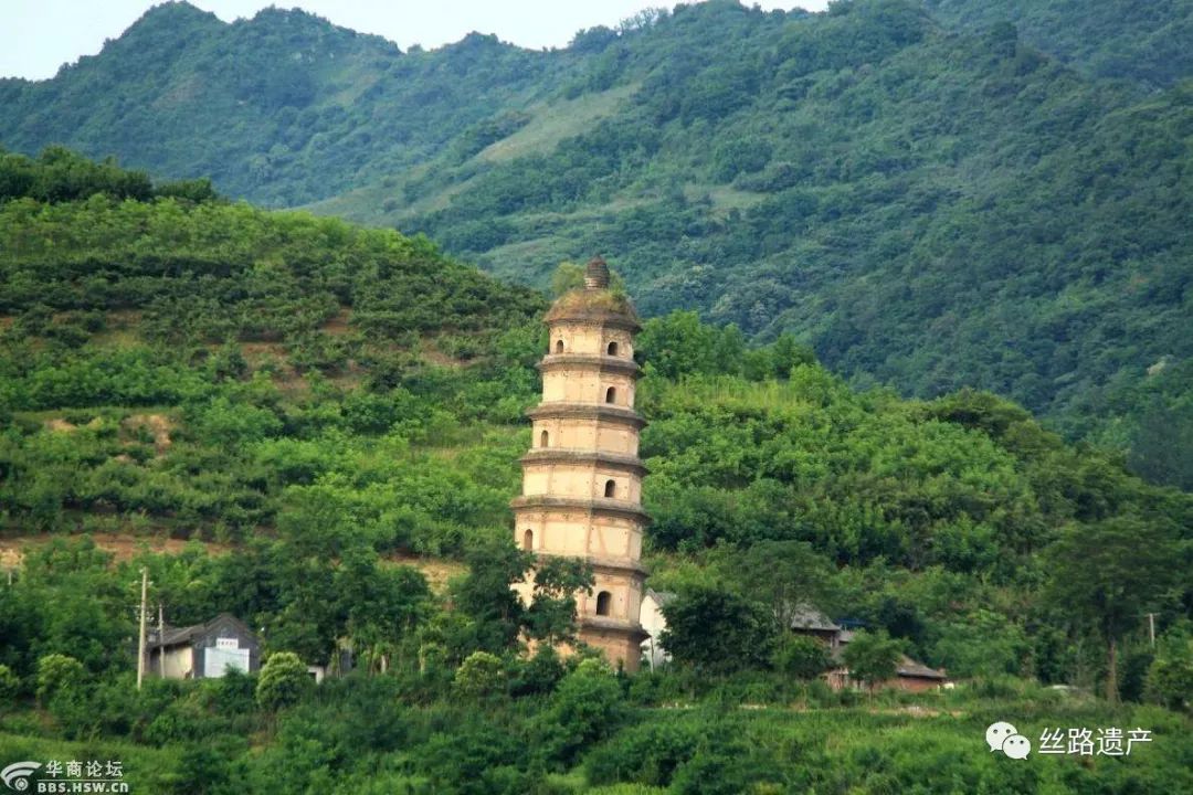 位于西安周至的大秦寺塔,曾入选丝绸之路世界遗产申报预备名单