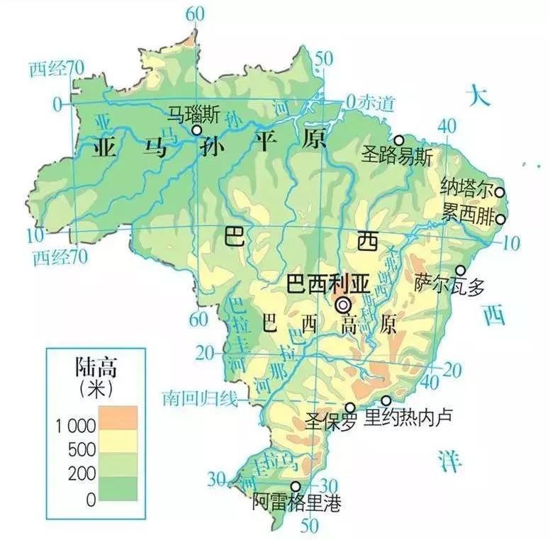 日本在巴西买地多少人口_巴西地形人口分布图