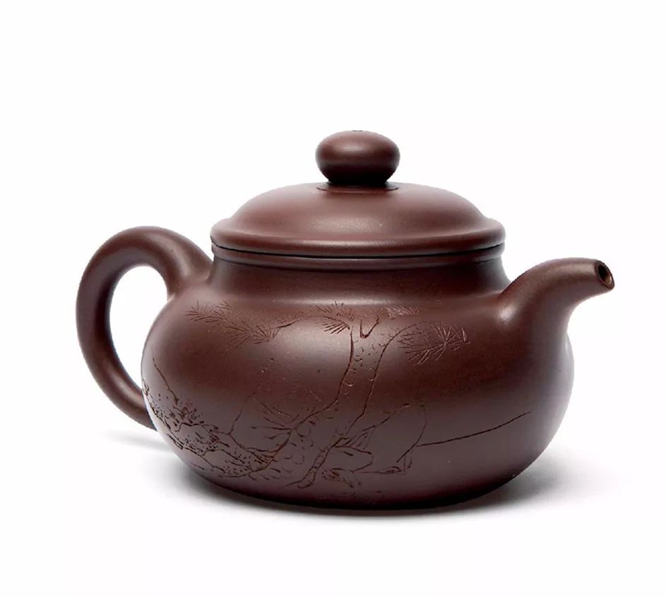 黄玉麟 紫砂段泥提梁壺 呉昌碩 铭刻 急須  茶道具 中国陶磁器 清代 陶瓷器 黄玉麟 紫砂段泥提梁壺 呉昌碩 铭刻 急須 茶道具 中国陶磁器 清