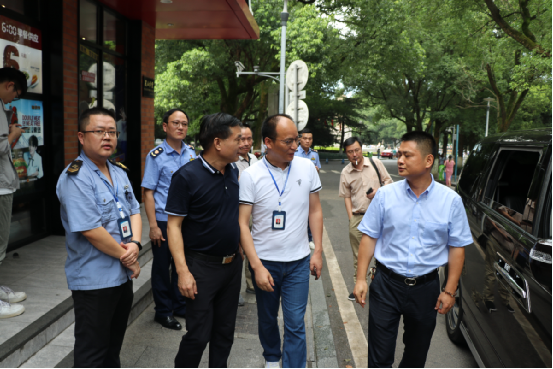 长沙市市场监督管理局副局长肖磊调研指导岳麓区食品安全及质量强市