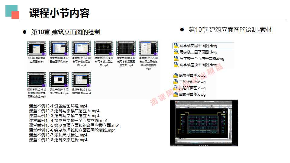 autcad建筑设计施工图设计视频教程入门到精通