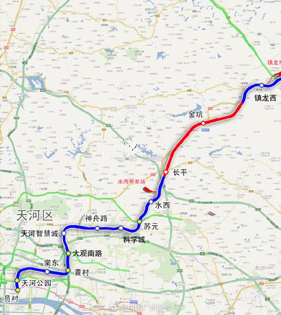 广州地铁21号线员村至镇龙西段已开始调试,开通有望!